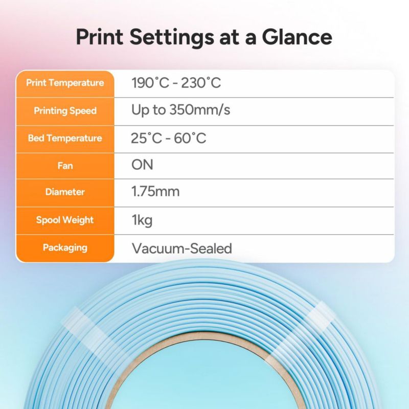 Filamento PLA Polymaker Panchroma 175 mm 1 kg Gris