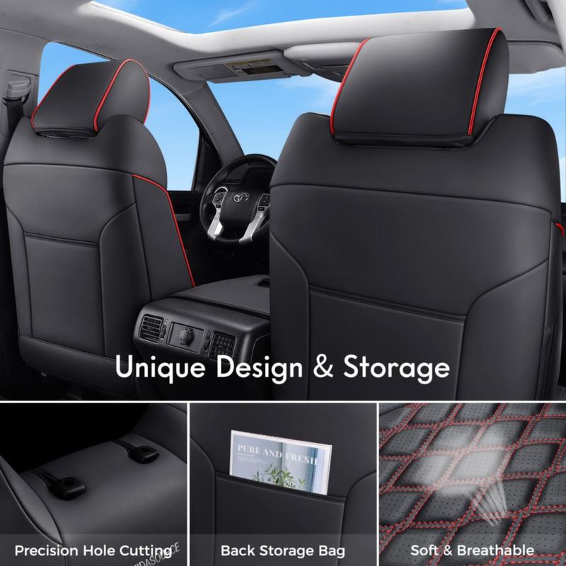 Juego completo de fundas de asiento impermeables Huidasource Tundra
