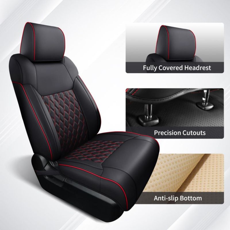 Juego completo de fundas de asiento impermeables Huidasource Tundra