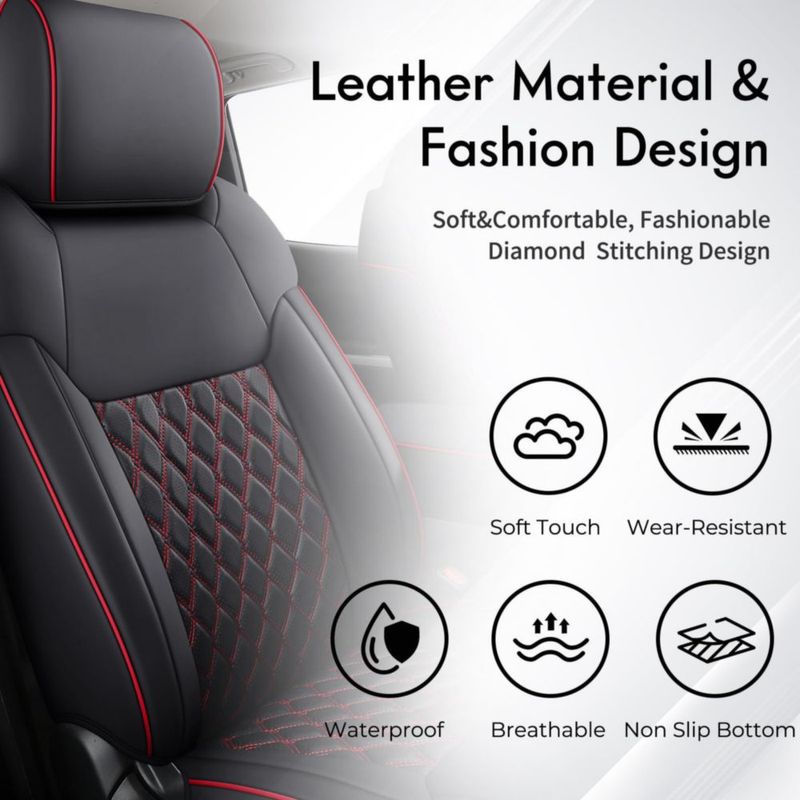 Juego completo de fundas de asiento impermeables Huidasource Tundra