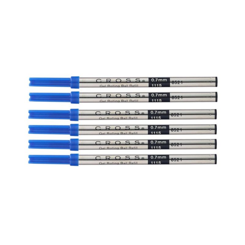 Recargas Rollerball Cross 6 unidades de tinta negra en gel