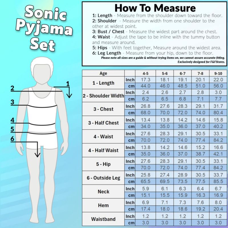 Conjunto de Pijamas Sonic The Hedgehog para Niños Suave y Cómodo Azul