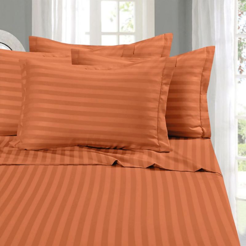 Juego de sábanas Elegante Comfort King Coral de 6 piezas