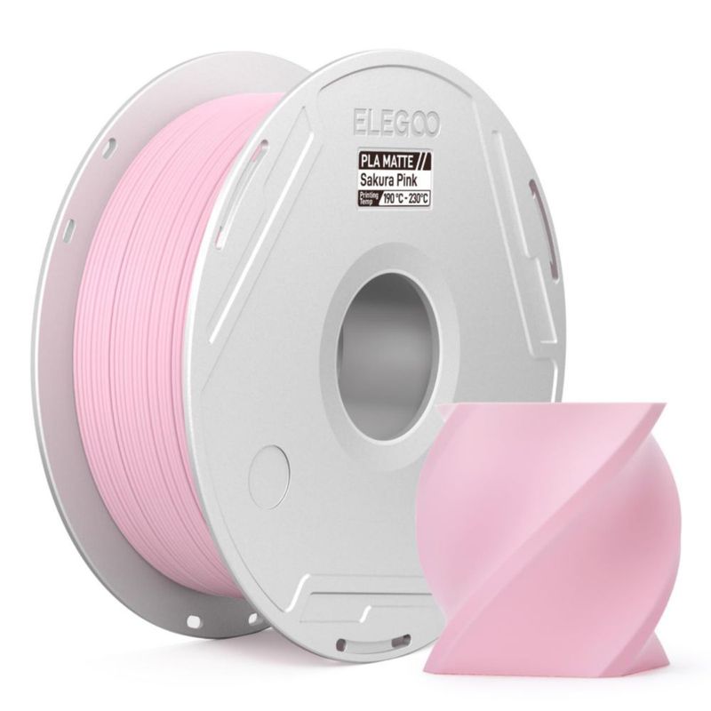 Filamento PLA mate ELEGOO 175 mm 1 kg Rosa Cerezo