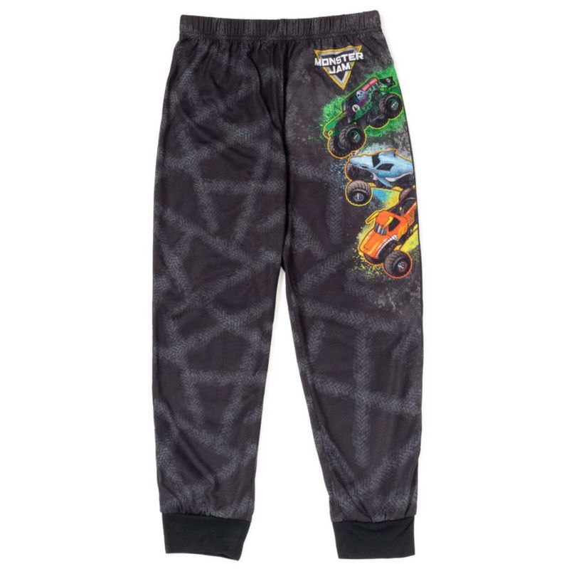 Pijama Monster Jam 7-8 Negro Carbón