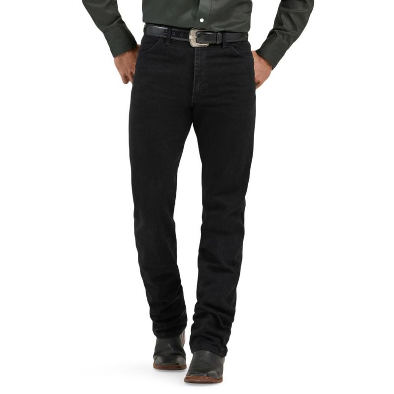 Pantalones Wrangler Corte Vaquero Original Negro Sombra