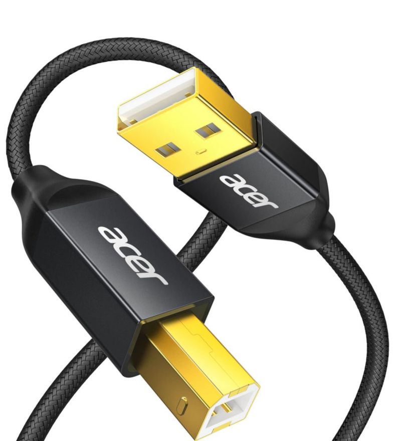 Cable de impresora Acer USB A a B de 15 m (nylon)