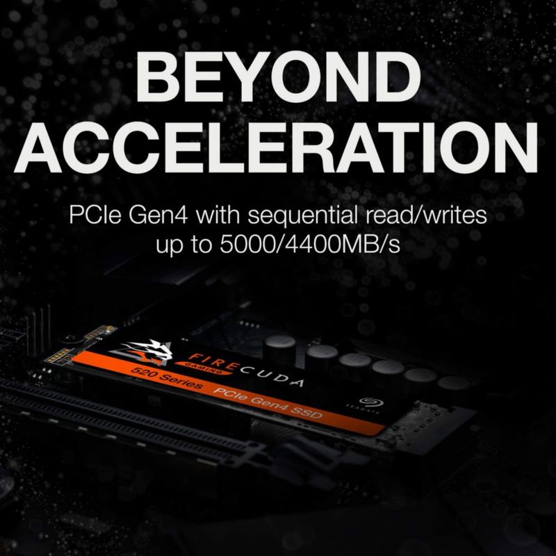 SSD Seagate Firecuda 520 de 2 TB PCIe Gen4 NVMe