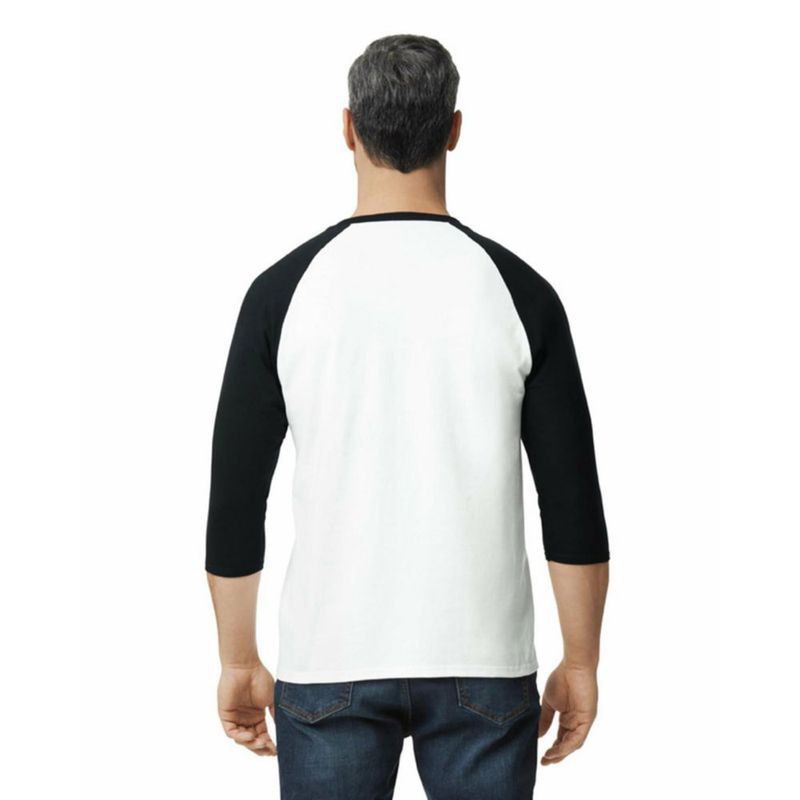 Camiseta Gildan G5700 Pack de 2 unidades Blanca/Negra Talla Media