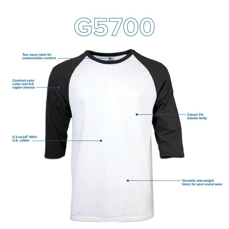 Camiseta Gildan G5700 Pack de 2 unidades Blanca/Negra Talla Media
