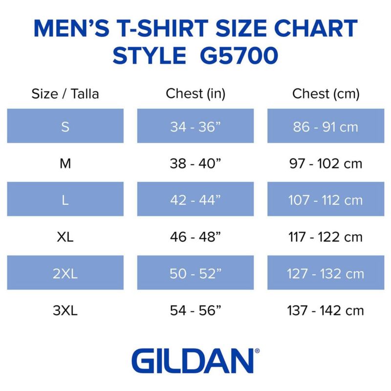 Camiseta Gildan G5700 Pack de 2 unidades Blanca/Negra Talla Media