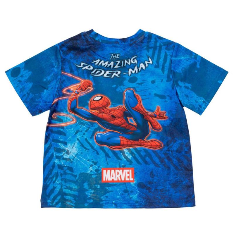 CAMISETA Monster Jam Spiderman Azul 4T
