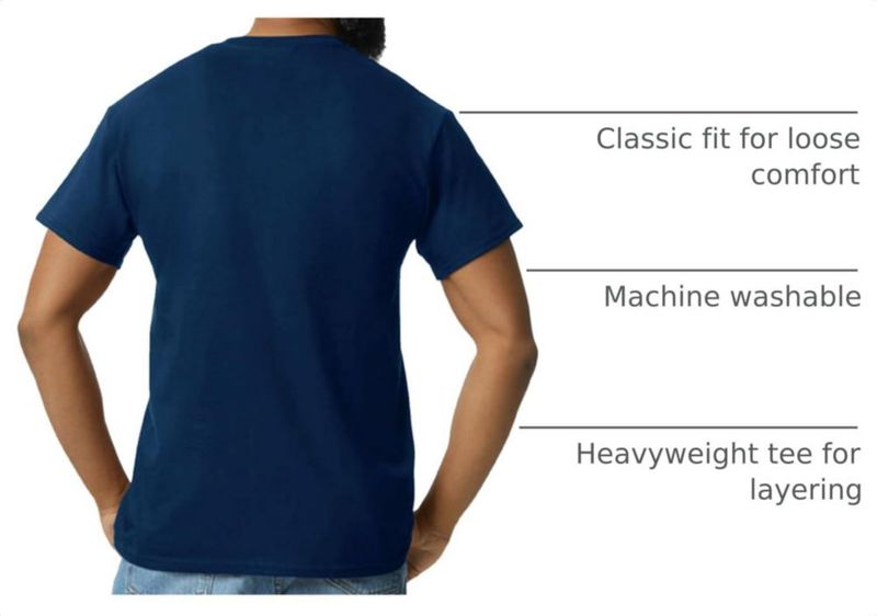 Camiseta Gildan G2300 Pack de 2 Azul Marino Mediana