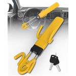 Candado para volante RETRUE color amarillo anti-robo