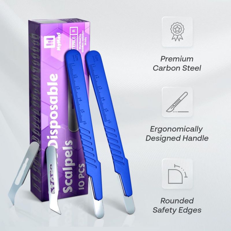 Cuchillas Desechables para Dermaplaning MyMed #10r Paquete de 10
