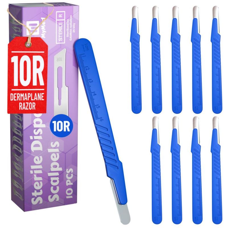 Cuchillas Desechables para Dermaplaning MyMed #10r Paquete de 10