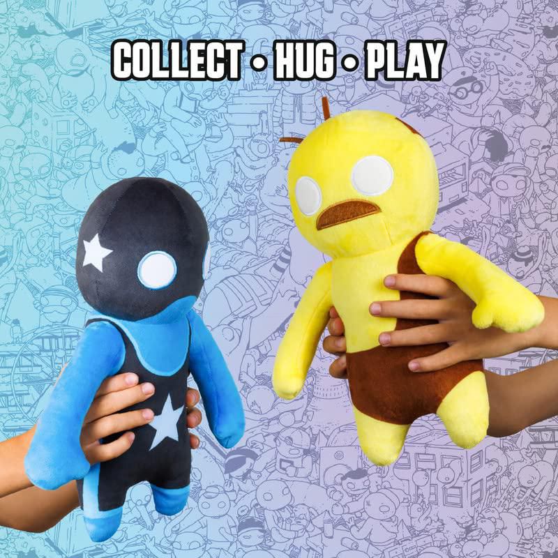 Peluche P.M.I. Gang Beasts Luchador Amarillo 30 cm
