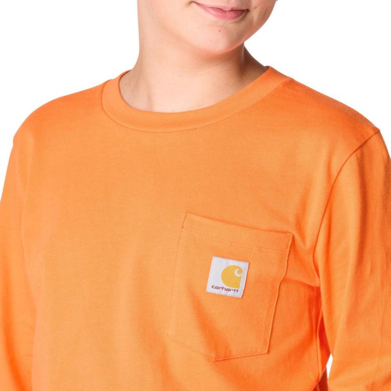 Camiseta de niño Carhartt de 3 años en naranja exótica
