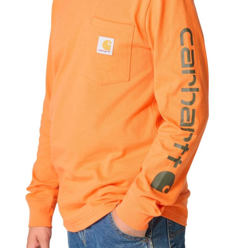 Camiseta de niño Carhartt de 3 años en naranja exótica