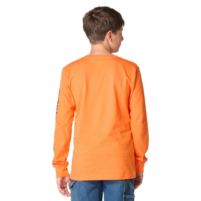 Camiseta de niño Carhartt de 3 años en naranja exótica