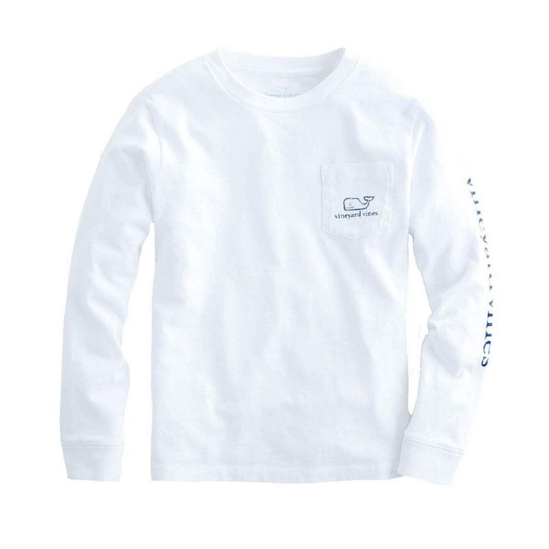 Camiseta de manga larga para niño Vineyard Vines talla X-Large color blanco
