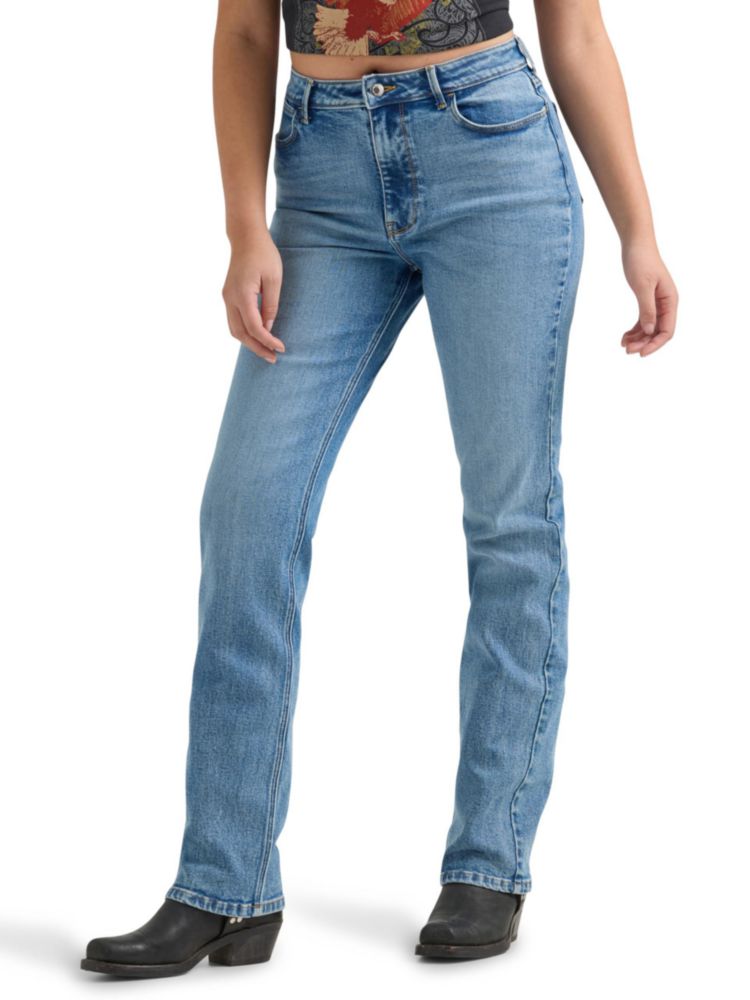 Vaqueros Wrangler Cintura Alta Corte Recto Ivy 8-32