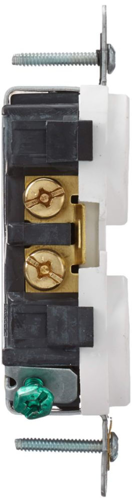 Toma Leviton 20A 250Vca 2 polos blanco