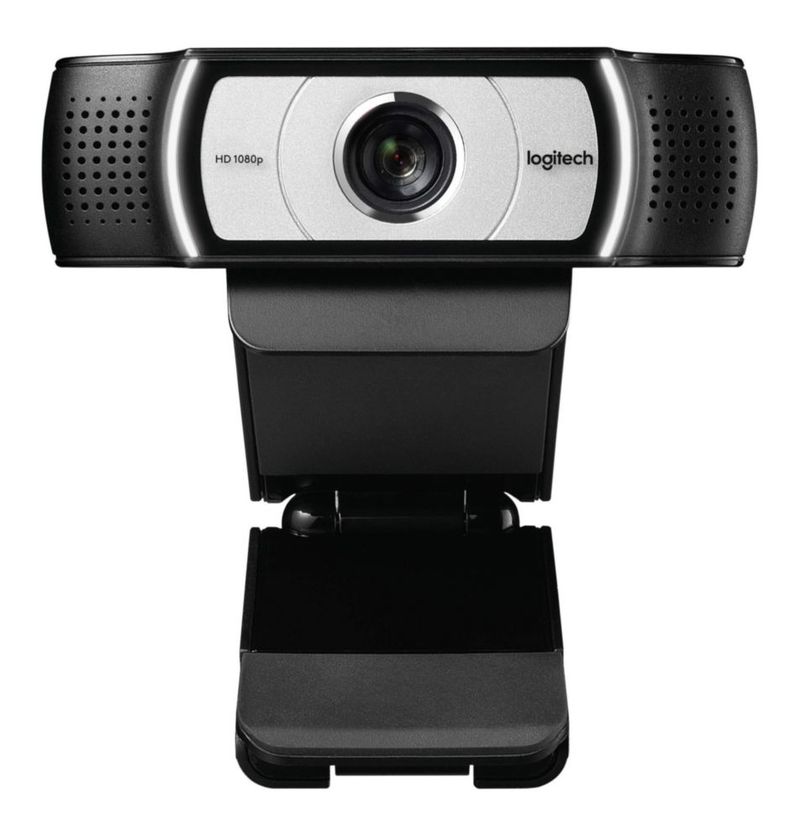 Cámara web Logitech C930e 1080P HD Video 90° de visión negra