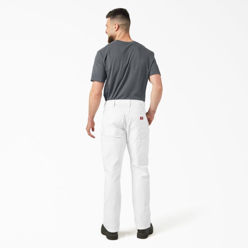 Pantalones Dickies Doble Rodilla en Blanco