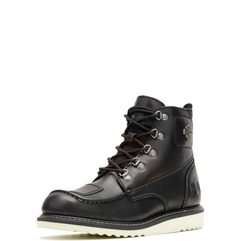 Bota Harley-Davidson Hagerman de Cuero Negro Talla 7