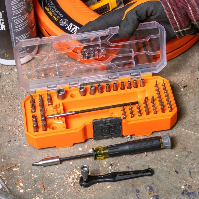Juego de herramientas Klein Tools 32787 64 piezas microtrinquete