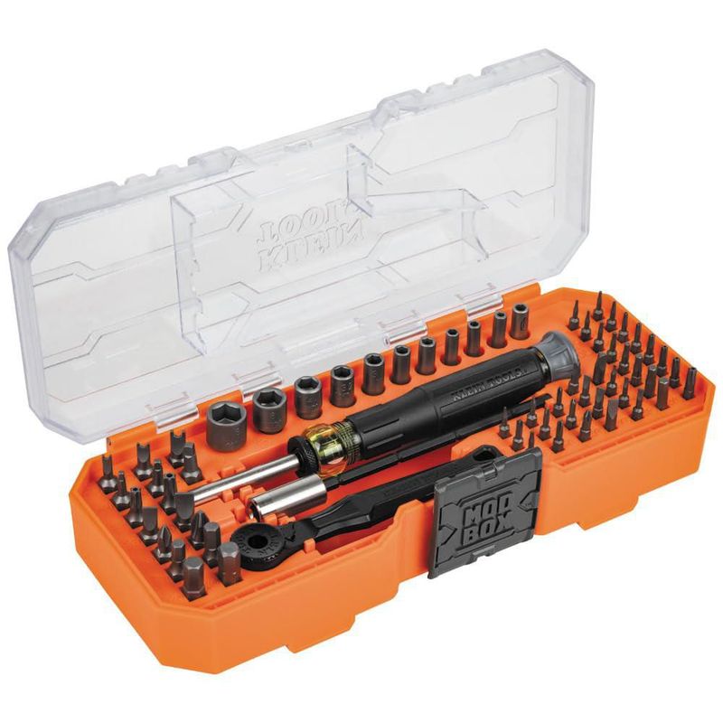 Juego de herramientas Klein Tools 32787 64 piezas microtrinquete