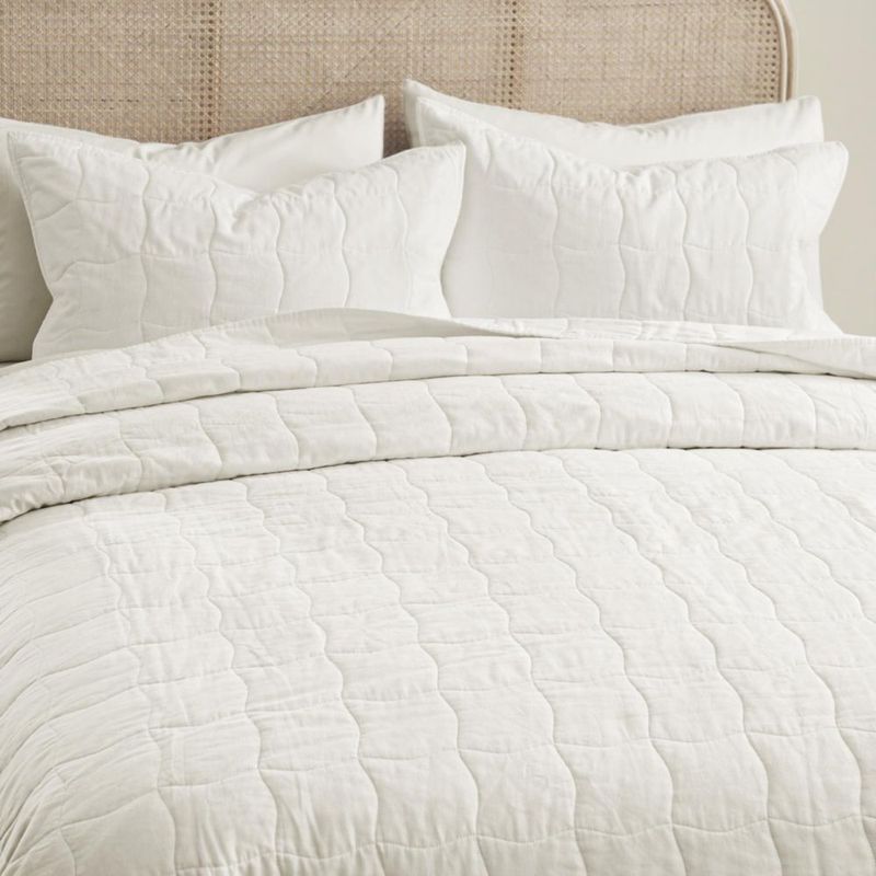 Juego de cama Wonderful tamaño King 264 cm blanco – 3 piezas