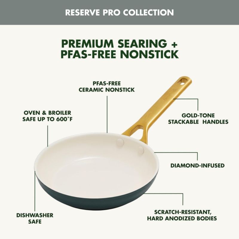 Set de sartenes GreenPan 25 cm y 30 cm Spruce Green