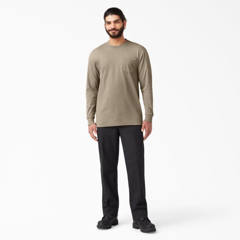 CAMISA Dickies de manga larga talla X-Large color Arena del desierto