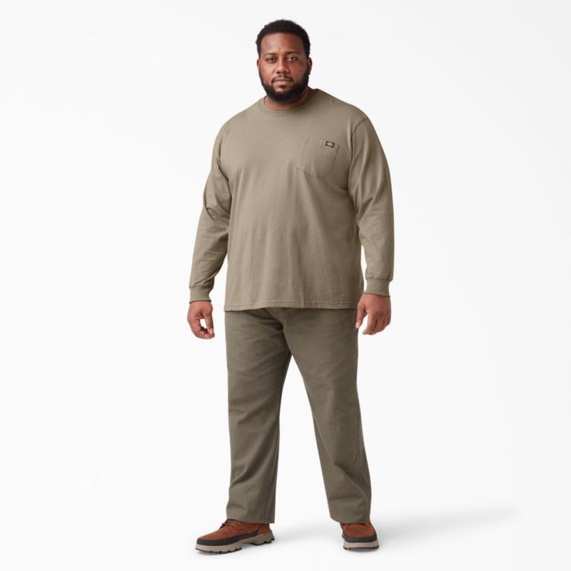 CAMISA Dickies de manga larga talla X-Large color Arena del desierto