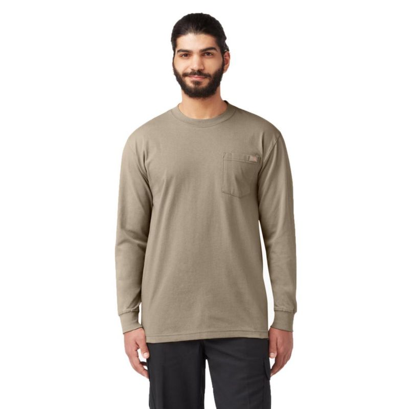 CAMISA Dickies de manga larga talla X-Large color Arena del desierto