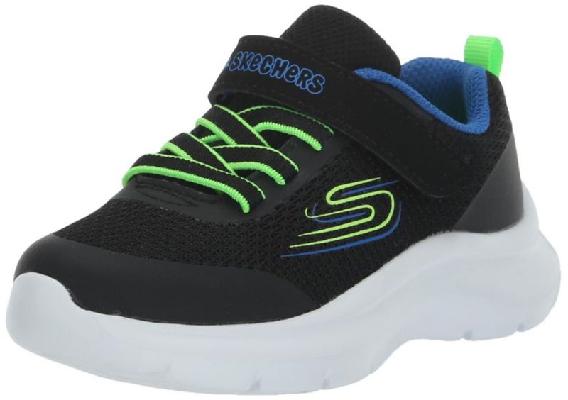 Zapatillas Skechers Niños Talla 10 Negro/Azul/Lima