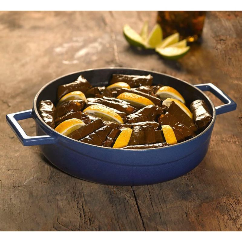 Olla Holandesa LAVA de 37 L azul esmaltada de hierro fundido