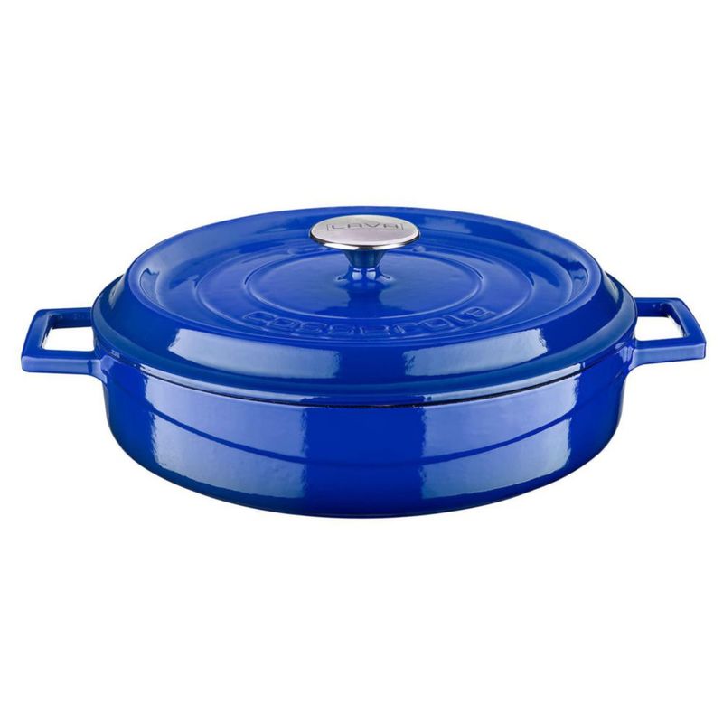 Olla Holandesa LAVA de 37 L azul esmaltada de hierro fundido