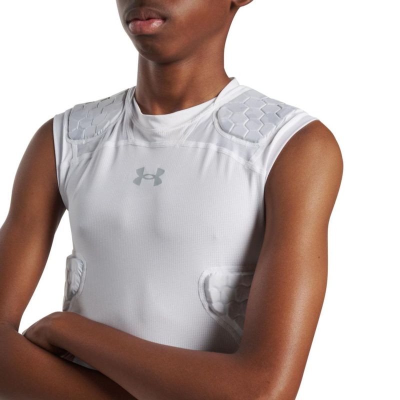 Equipo de Impacto Under Armour XL Blanco Camuflado 5 Almohadillas