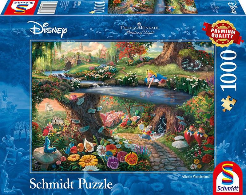 Rompecabezas Schmidt Thomas Kinkade Disney Alicia 1000 piezas