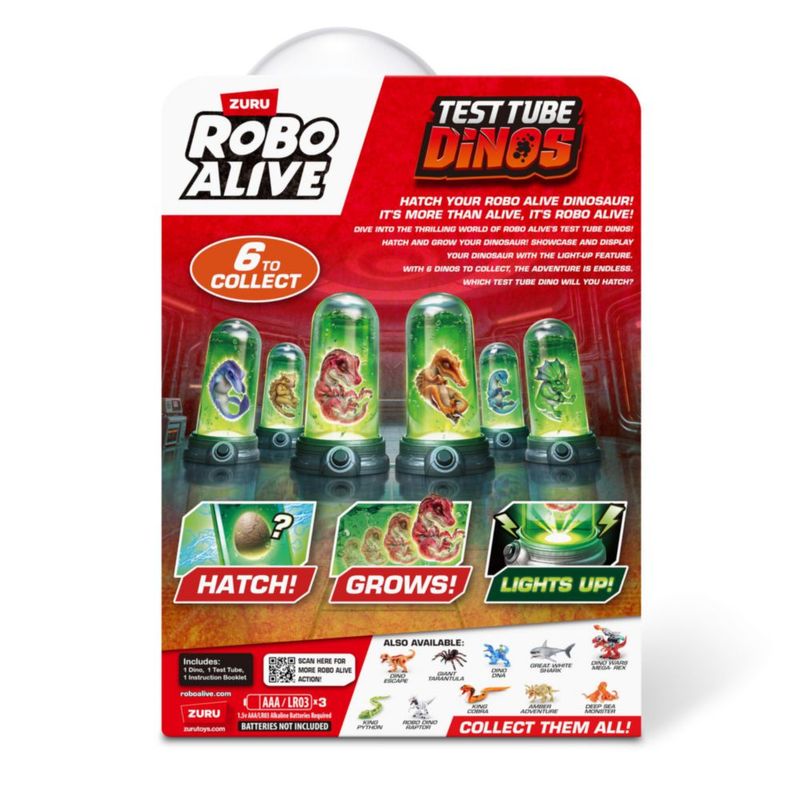 Figura de Acción Robo Alive Dinosaurio en Tubo de Ensayo – Mosasaurus