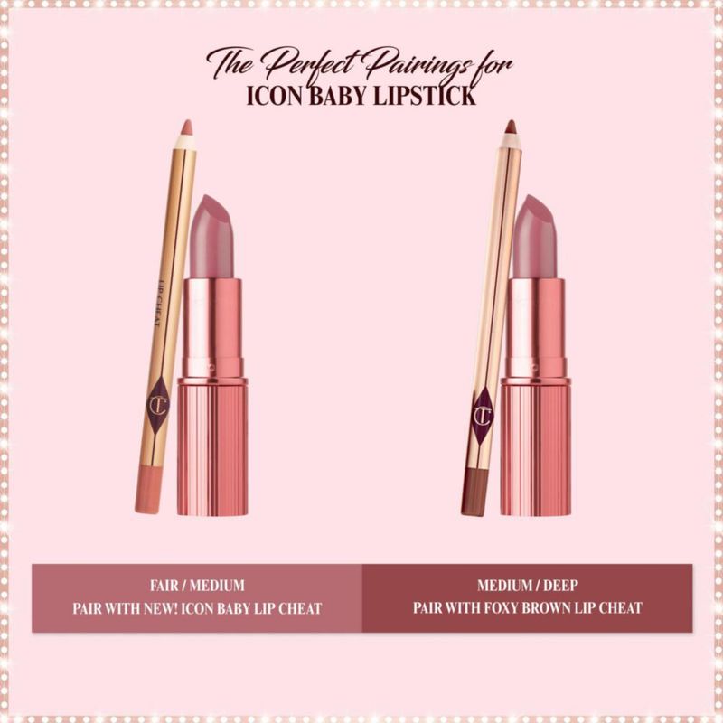 Lápiz Delineador de Labios Charlotte Tilbury Icon Baby a Prueba de Agua