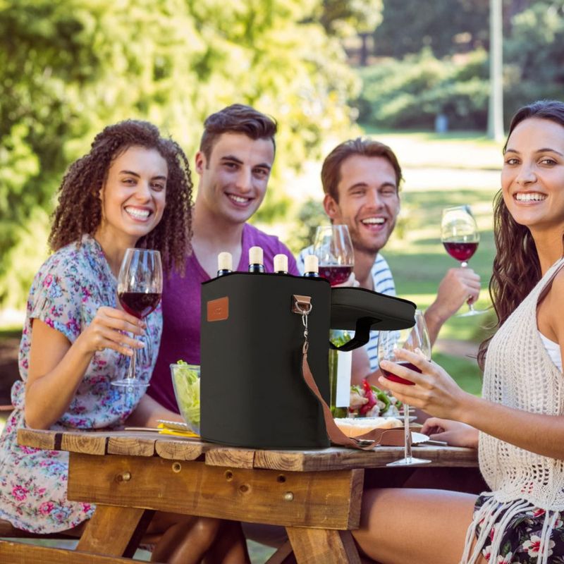 Bolso de Vino Tirrinia para 4 Botellas Aislado