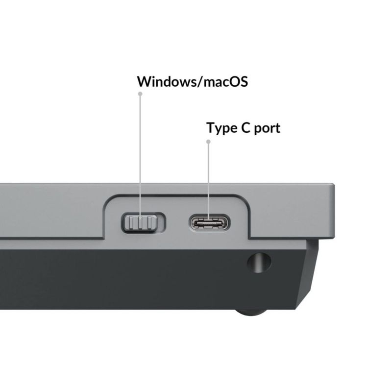 Teclado Keychron Q2 Barebone 65% gris