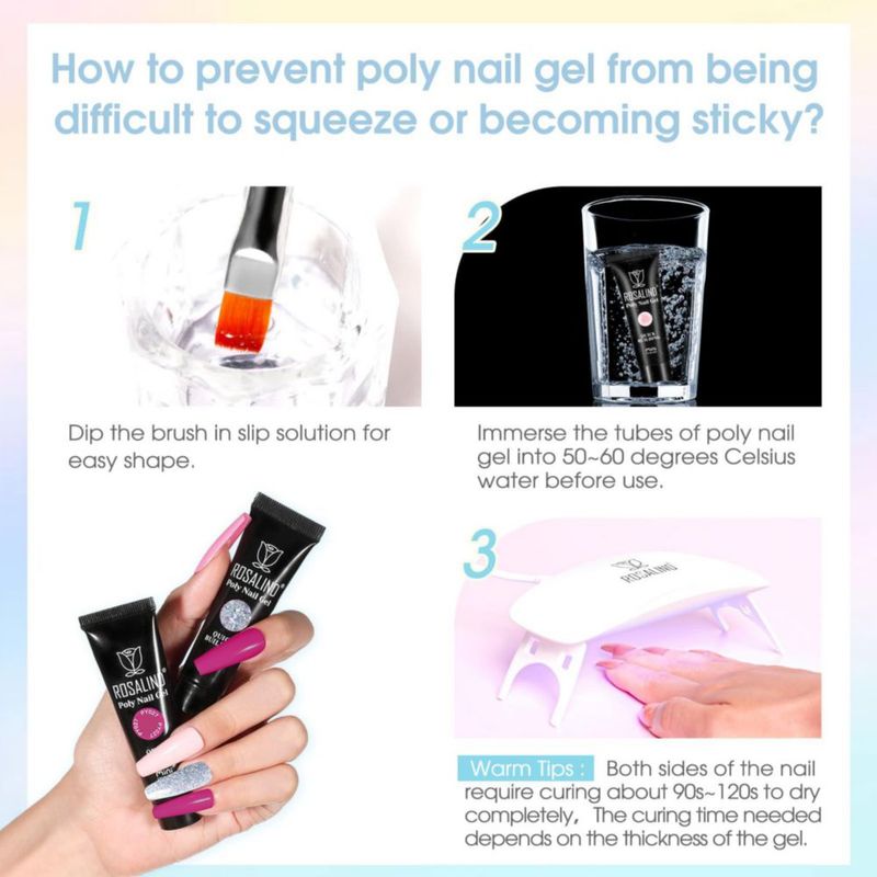 Kit de Gel para Uñas ROSALIND 14 colores + 72 herramientas de inicio