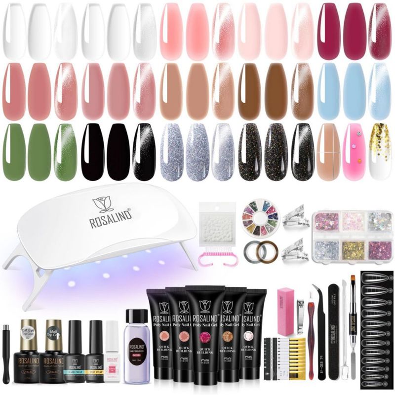 Kit de Gel para Uñas ROSALIND 14 colores + 72 herramientas de inicio