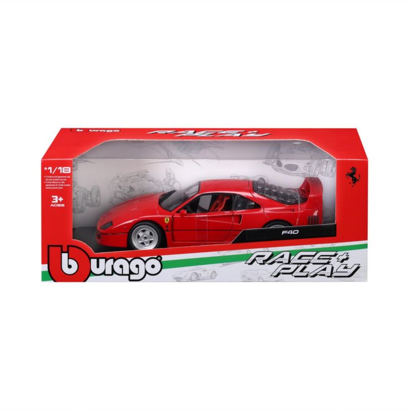 Vehículo de juguete Bburago Ferrari F40 a escala 1:18