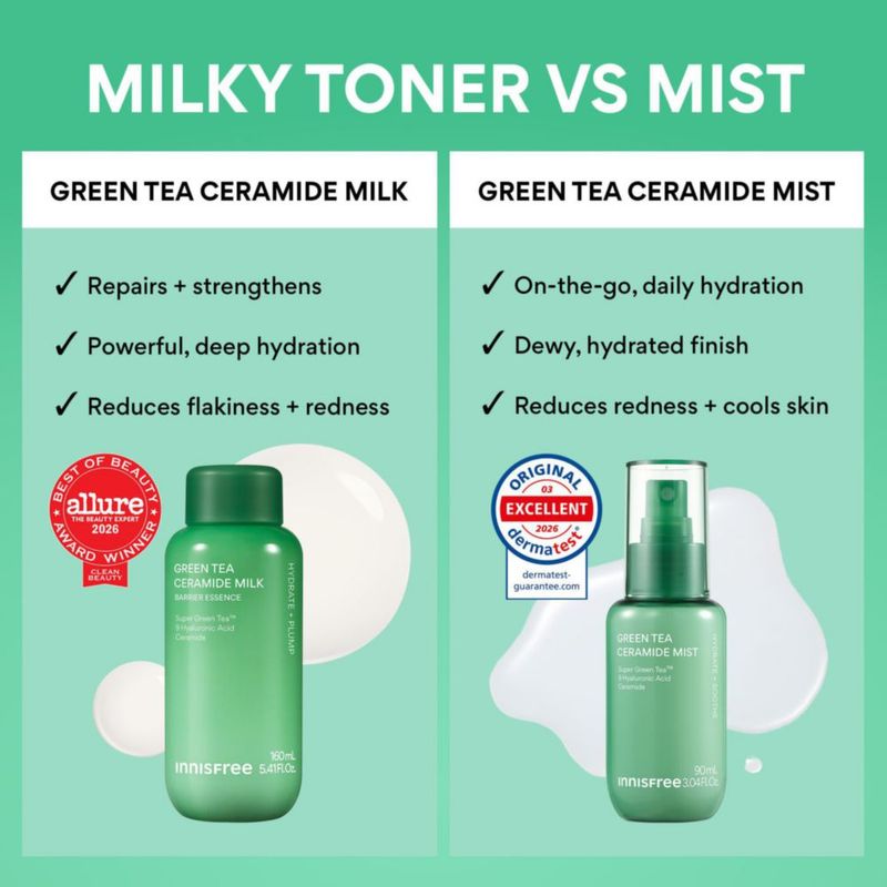 Set de Regalo innisfree 190 ml Té Verde con Ceramida